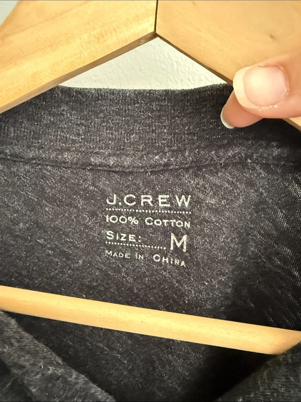 J. Crew Men's  Heathered Black Polo